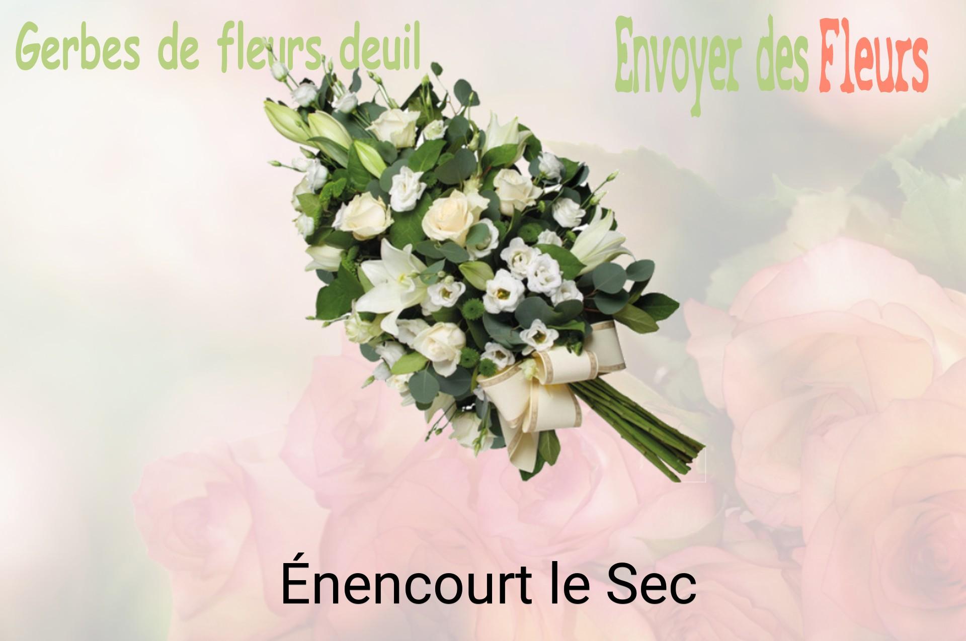 Gerbe de fleurs de deuil livrée à Énencourt-le-Sec